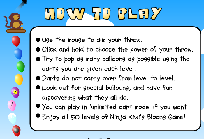 How to Play Bloons